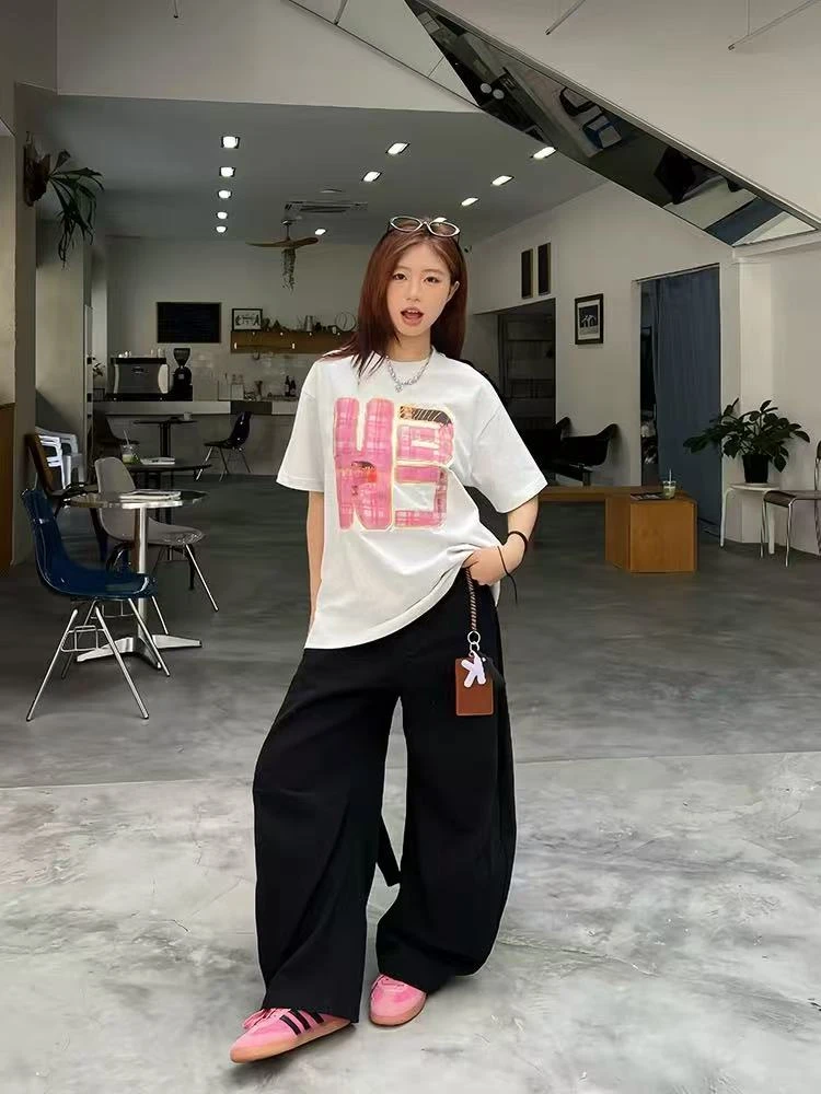 E3-3两色“格纹字母”短袖