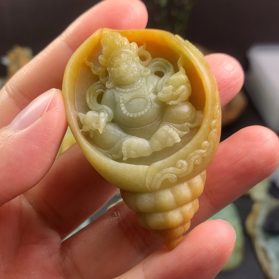 定制翡翠未镶嵌黄财