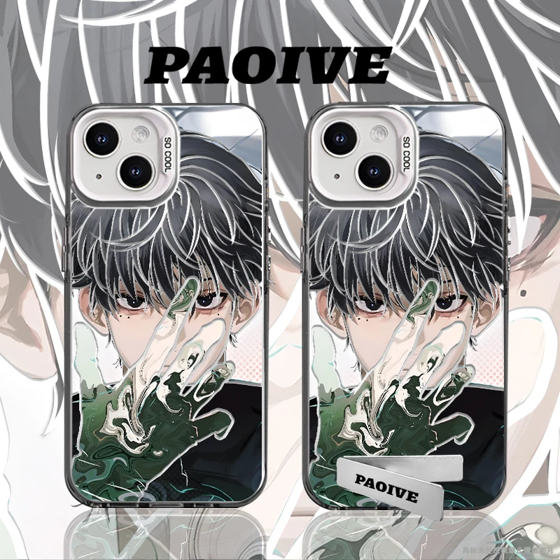 势羽夏生创意适用苹果华为vivoiPhone小米三星防摔彩银手机壳