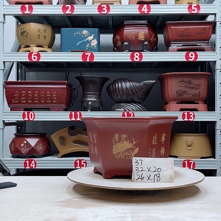 紫砂花盆紫砂花盆