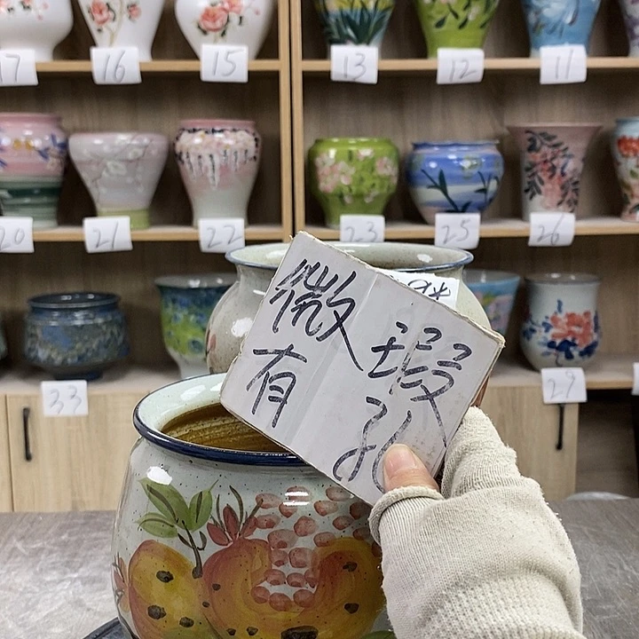 缸13xc景德镇陶瓷花盆