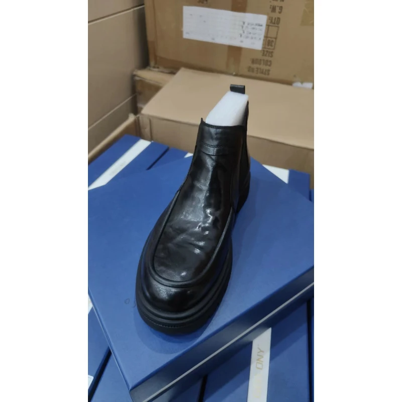 （实拍）男士休闲高靴皮鞋 03款