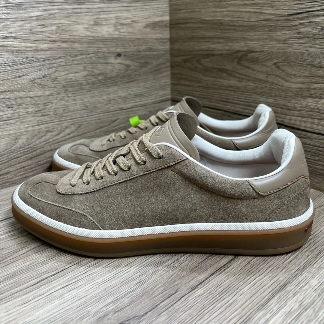 95新 maje Loro Piana Tennis Walk 棕色德训鞋 39码/97新