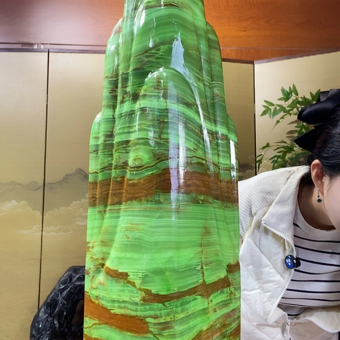 石材山水画作品摆件