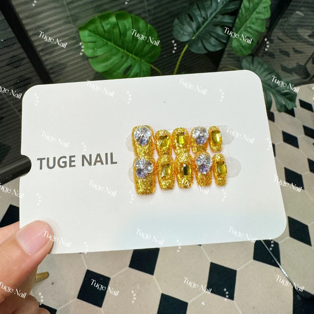 TugeNail“小富婆”【施家全华】春夏满钻超闪美甲设计穿戴甲TGLI