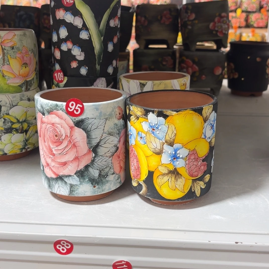 景德镇手绘花盆陶瓷9/12