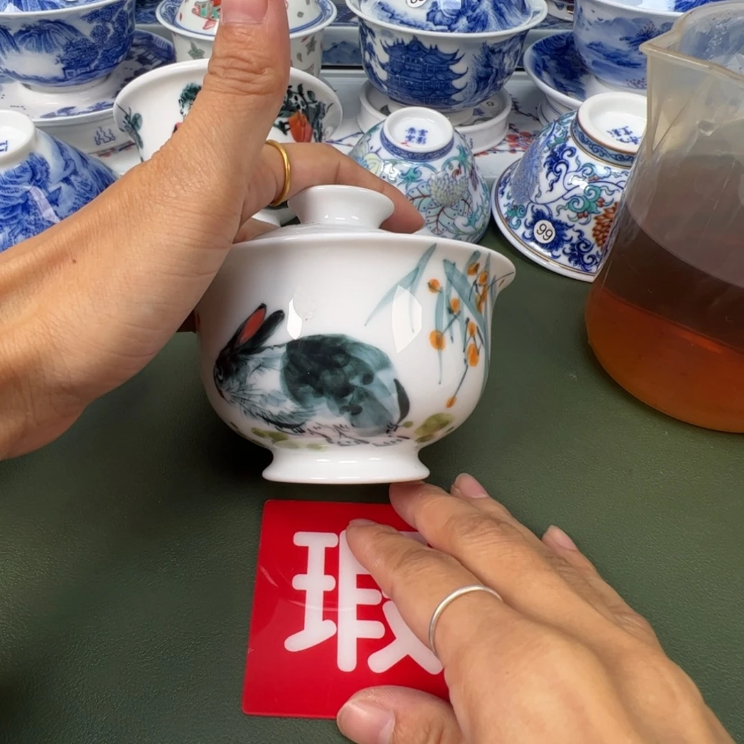 陶瓷景德镇纯手工纯手绘茶具木木6