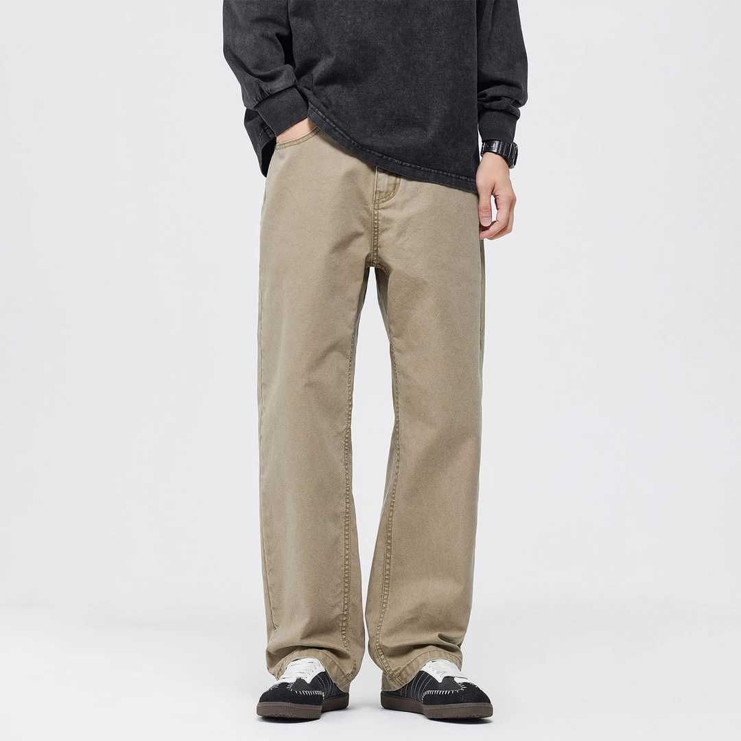 Cebrodz秋季休闲裤男新款潮牌个性宽松直筒长裤百搭纯棉工装裤子