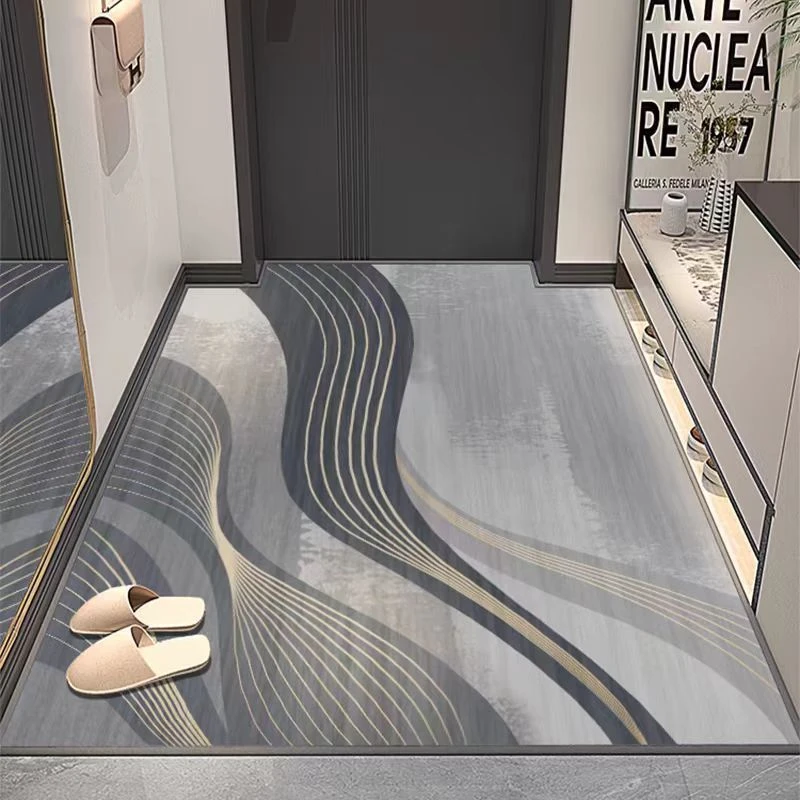 高级感入户门地垫家用耐脏门垫门口进门脚垫客厅大地毯可裁剪垫子