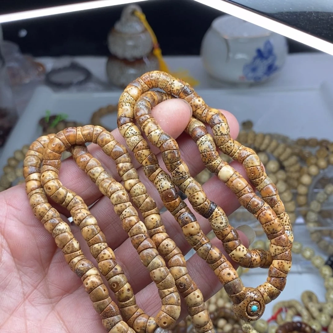 星月菩提吊坠四**禄福利7大肠虎皮