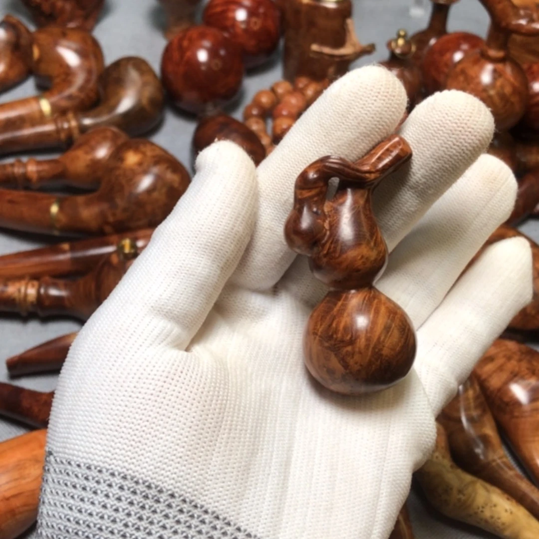 【闪购商品】木麻梨疙瘩火琉璃手把件