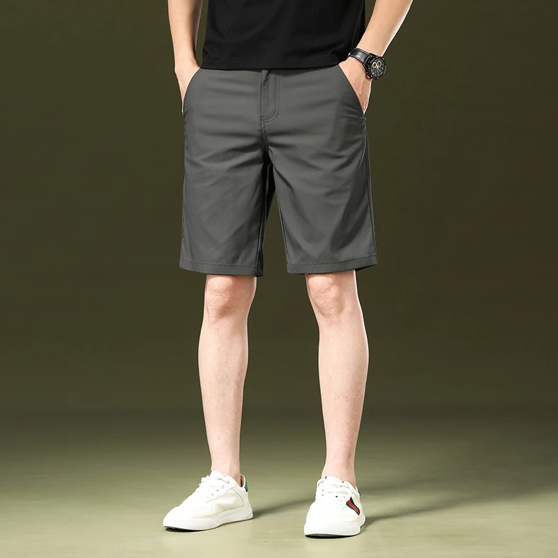 皮尔卡丹-夏季薄款宽松休闲直筒短裤舒适百搭五分裤-T6022