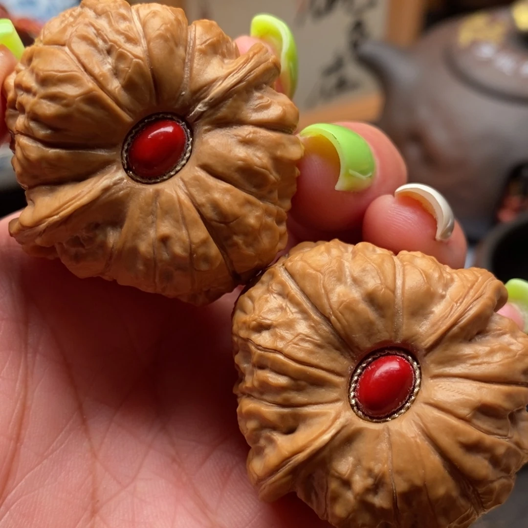 把件文玩核桃42尺全品南瓜墩