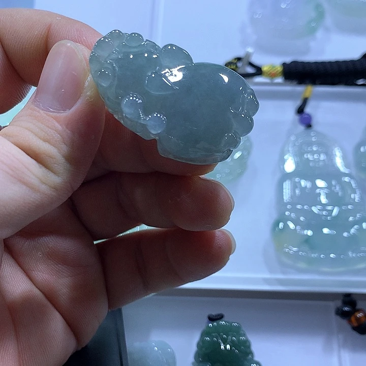 翡翠未镶嵌颈饰天然翡翠A货吊坠