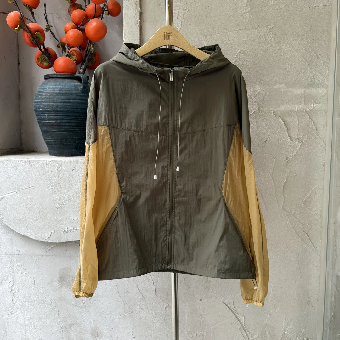 【和家2025夏季新款】户外原纱防晒连帽文艺休闲显瘦开衫外套