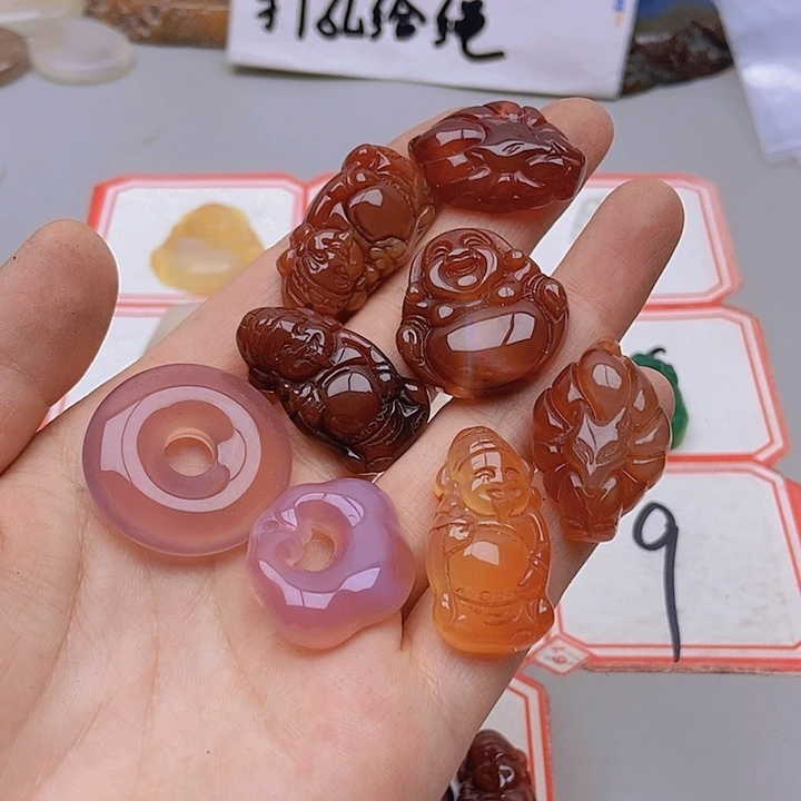 【闪购商品】玛瑙/玉髓未镶嵌珠宝半成品梦*