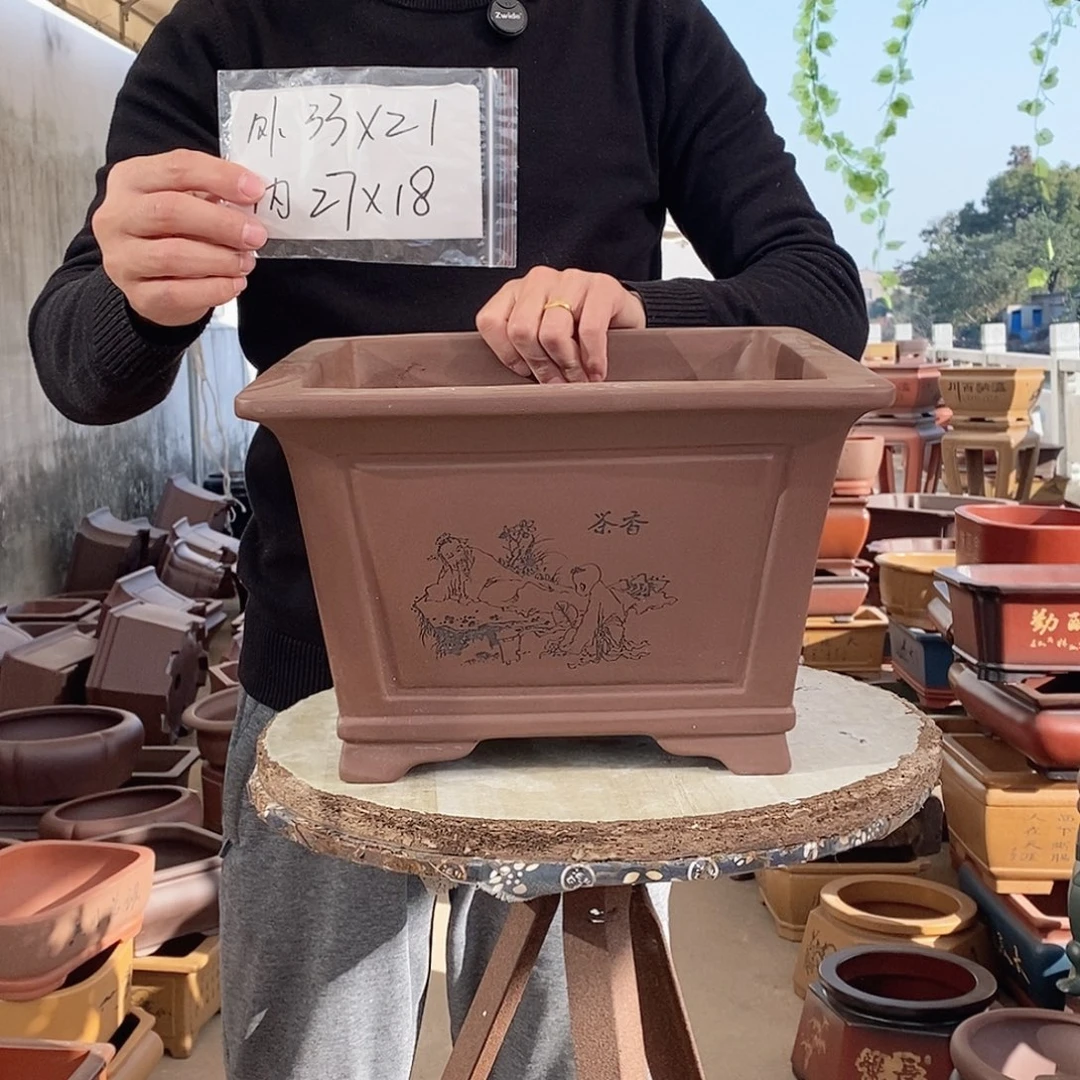 紫砂花盆紫砂花盆