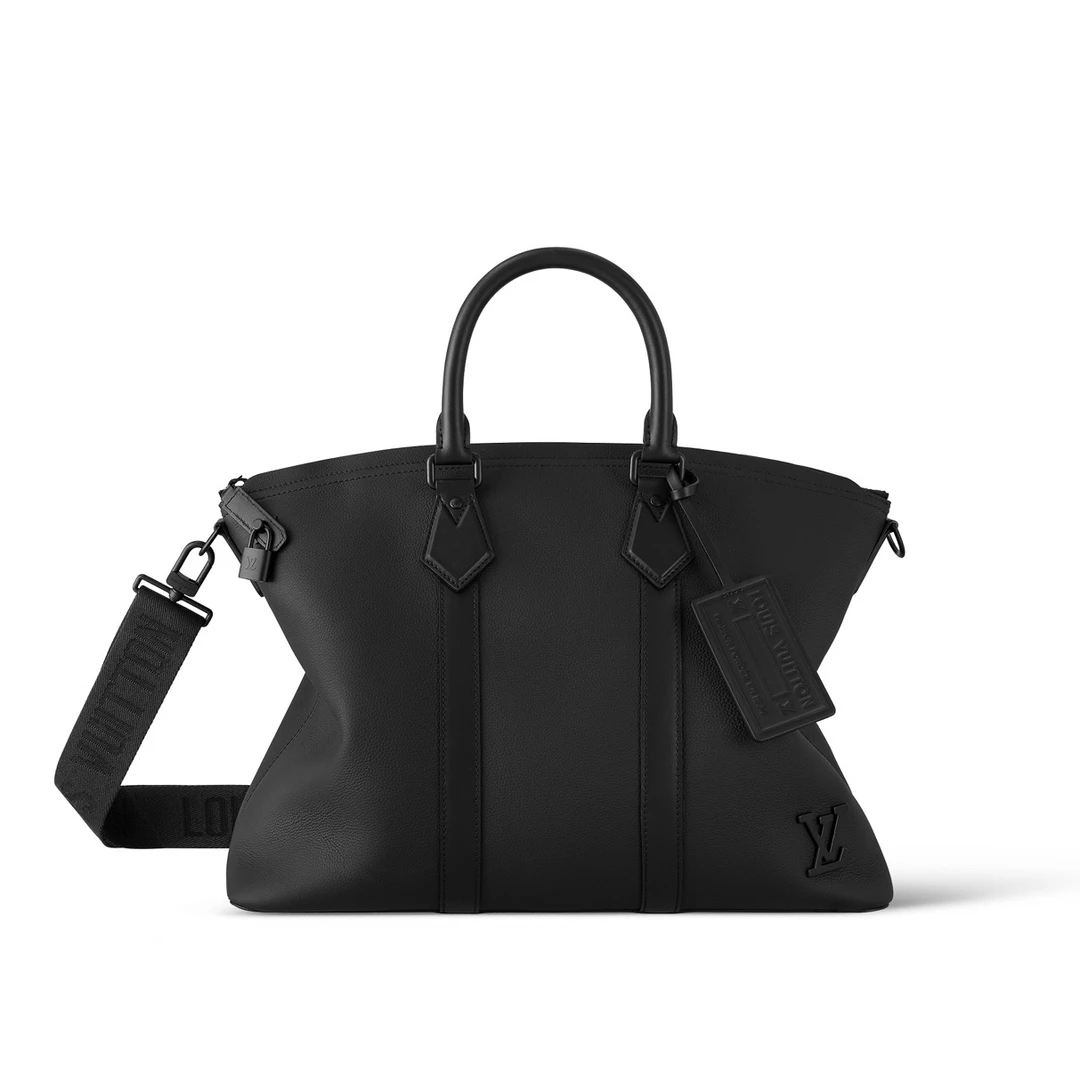 99新 LouisVuitton/路易威登 98新Lock it托特包8998手提包公文包