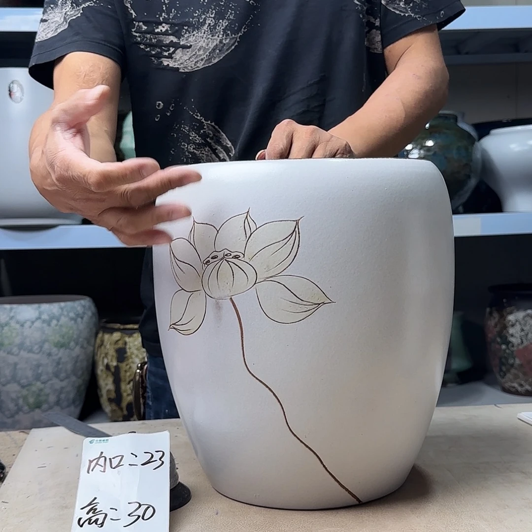23@30 紫砂花盆尺寸