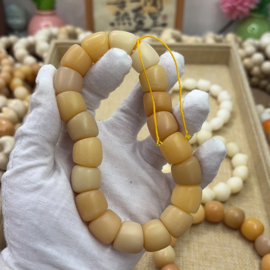 吊坠菩提根/象牙果16干磨小瑕疵冰裂纹落地果年糕肠358