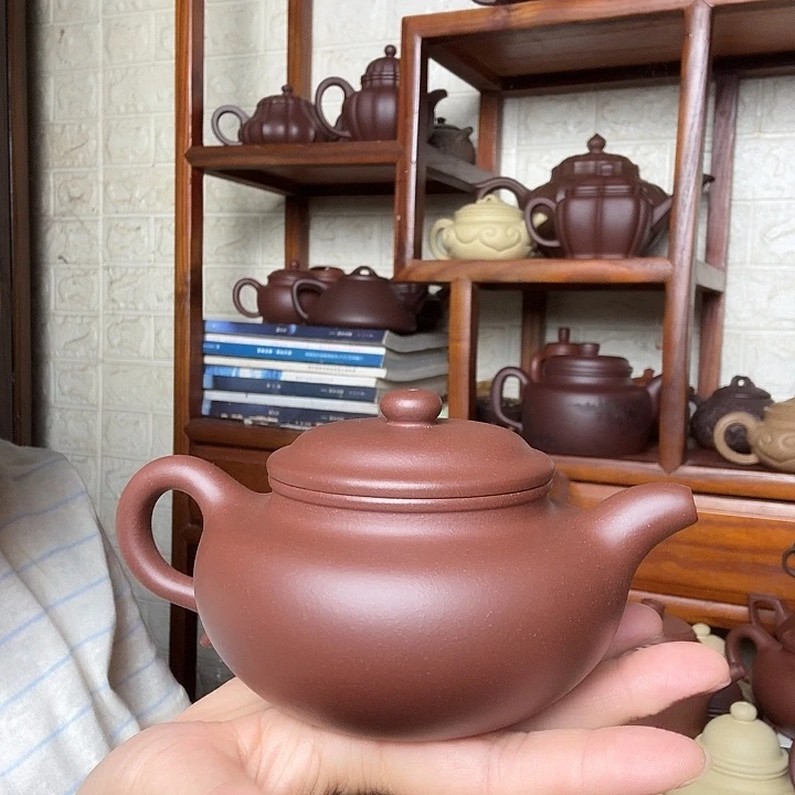 茶壶紫砂仿古300cc底槽清精工半手工