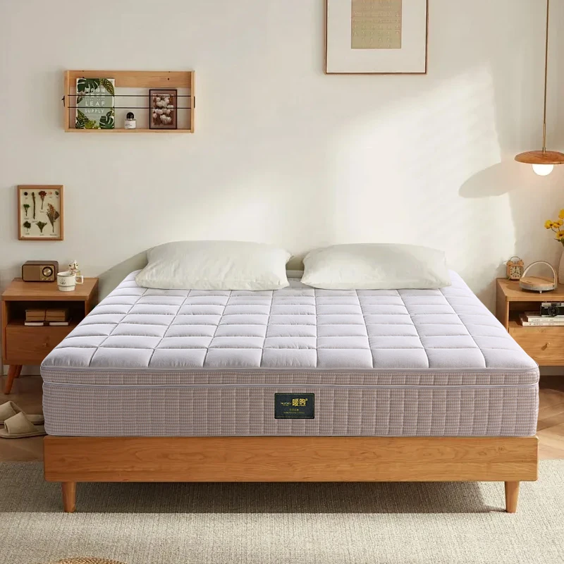 乳胶床弹簧床垫双人床独立弹簧偏硬护脊家用防螨透气
