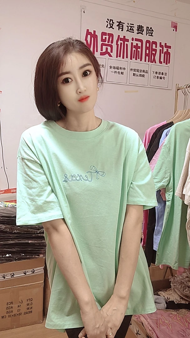 外贸休闲大版T恤007