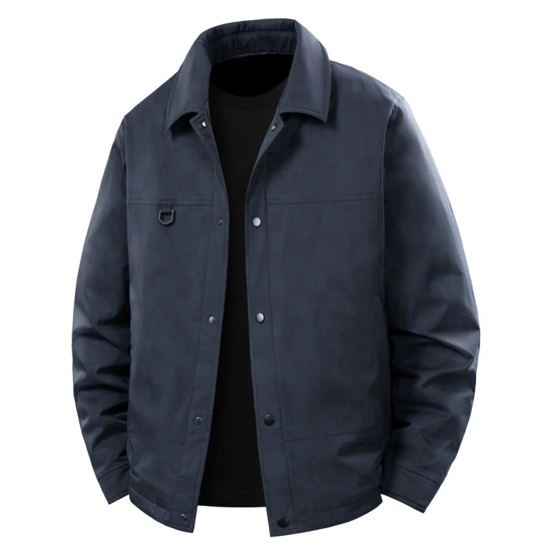 高品质立领外套可二开新国标保暖户外上衣运动山系工装羽绒服男