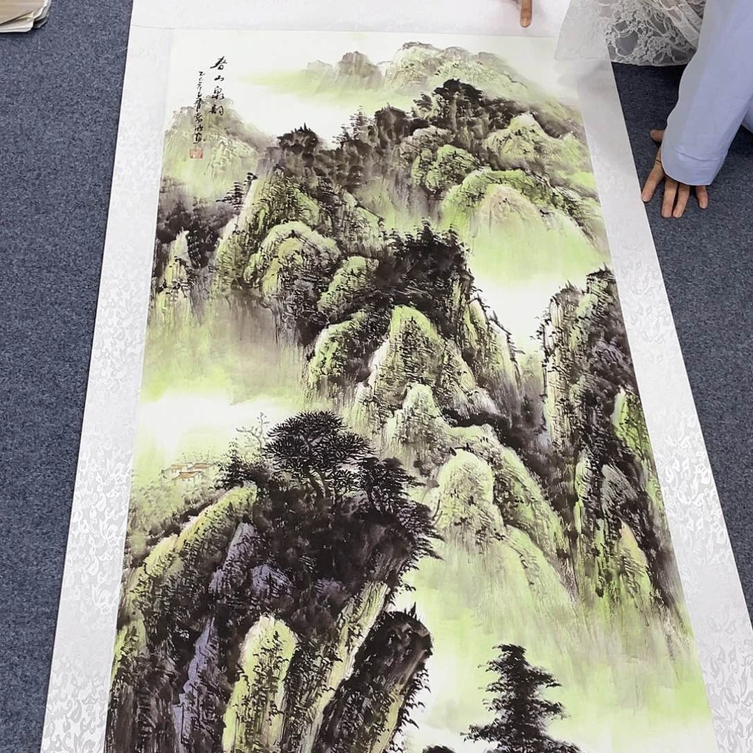 国画作品小姐姐放漏…
