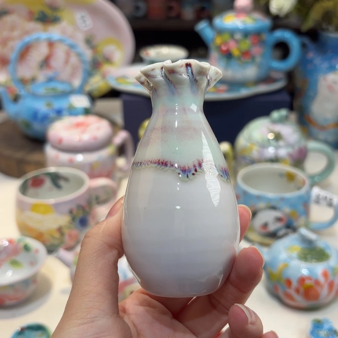 景德镇手绘高温釉下彩陶瓷茶具