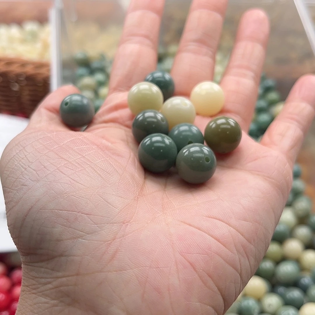 白玉菩提吊坠z/12mm/150颗瑕疵