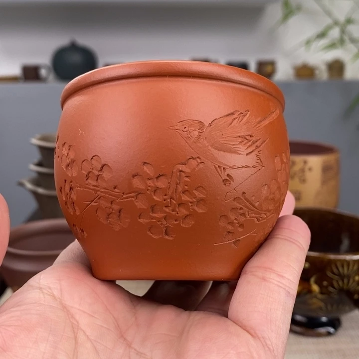 紫砂茶杯宜兴紫砂主人杯