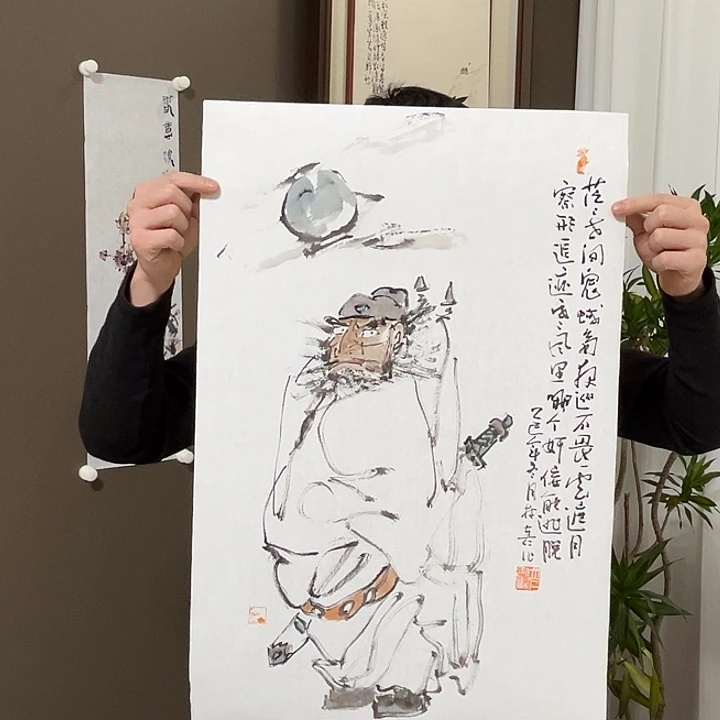 楚***珮国画林立仁  手绘原创