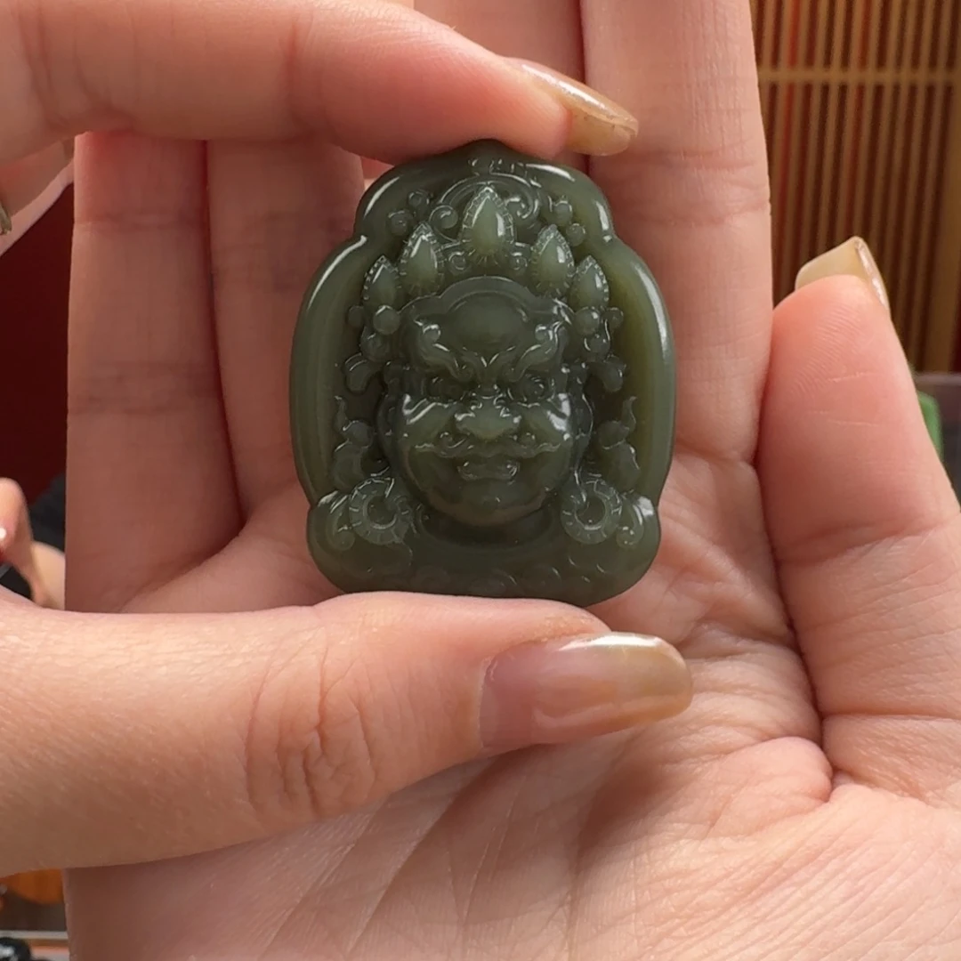 和田玉未镶嵌颈饰和田玉沙吊坠