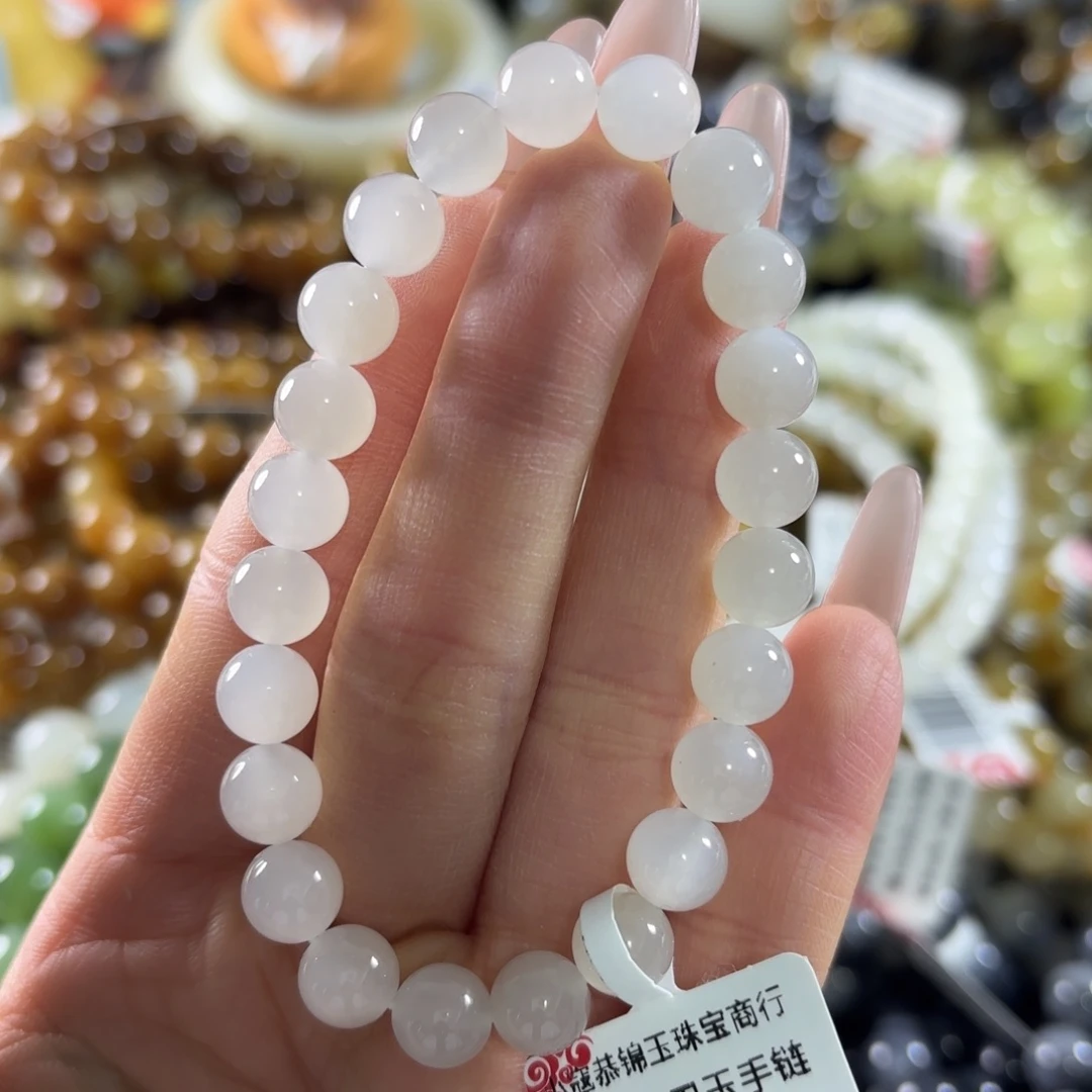 和田玉未镶嵌手串14