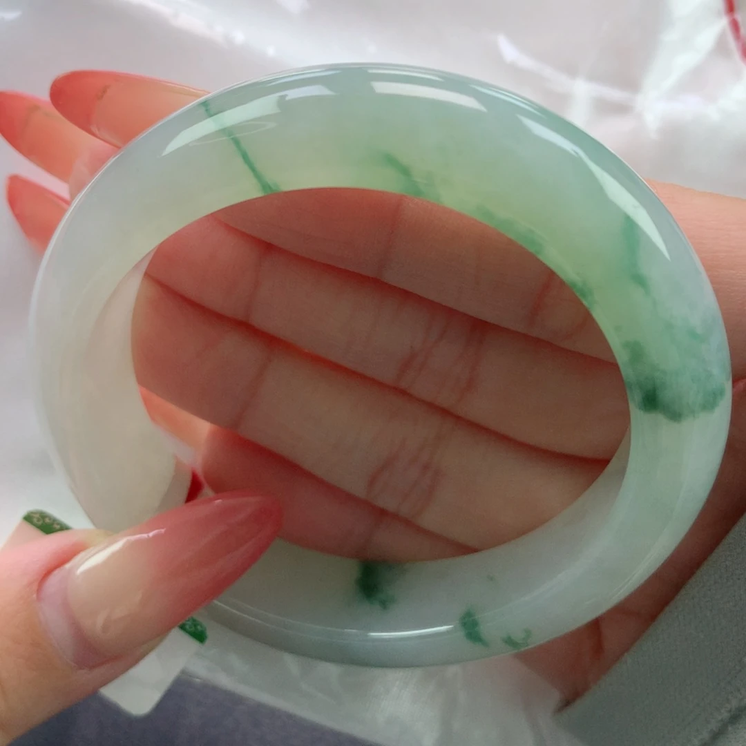 未镶嵌手镯翡翠缅甸天然翡翠A货56.5贵