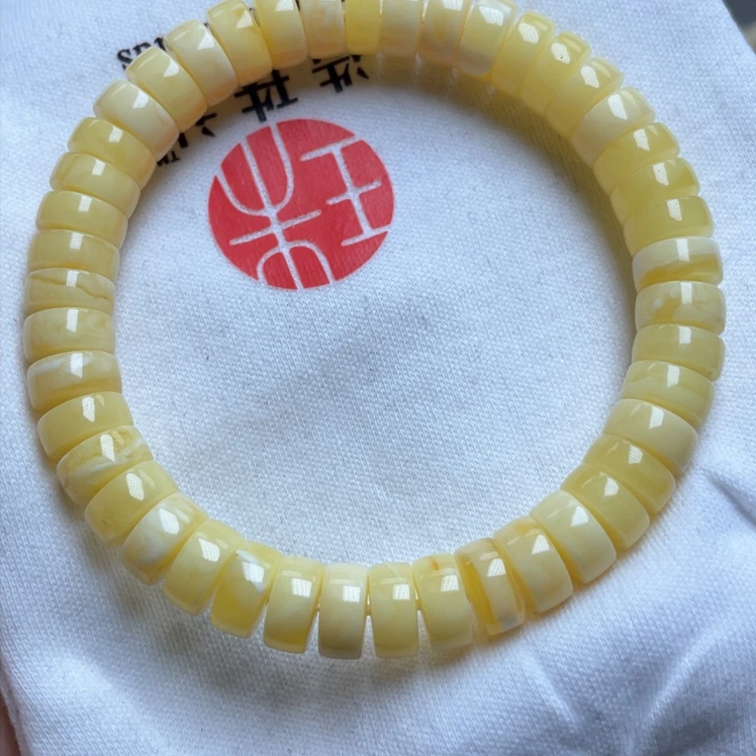 蜜蜡裸石未镶嵌9m蜜蜡手串