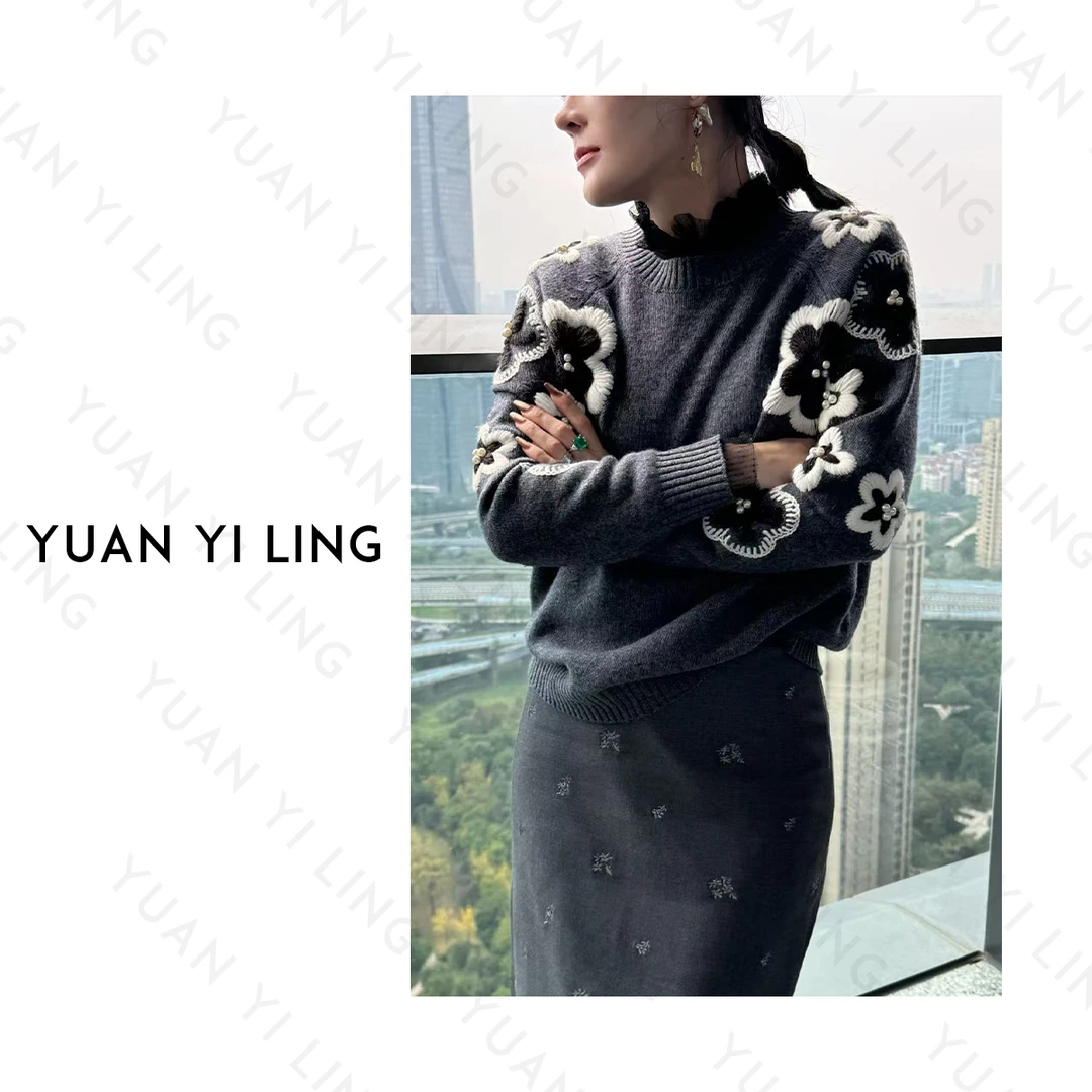 YUANYILING【山茶】冬绵羊毛舒适毛衣不能机洗（全秋冬新款打底衫