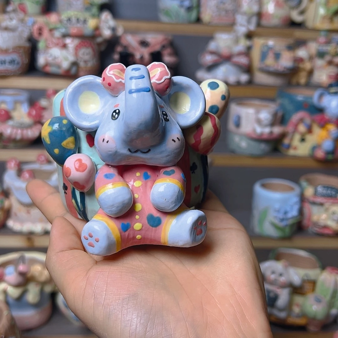 老梧家的手工多肉花盆