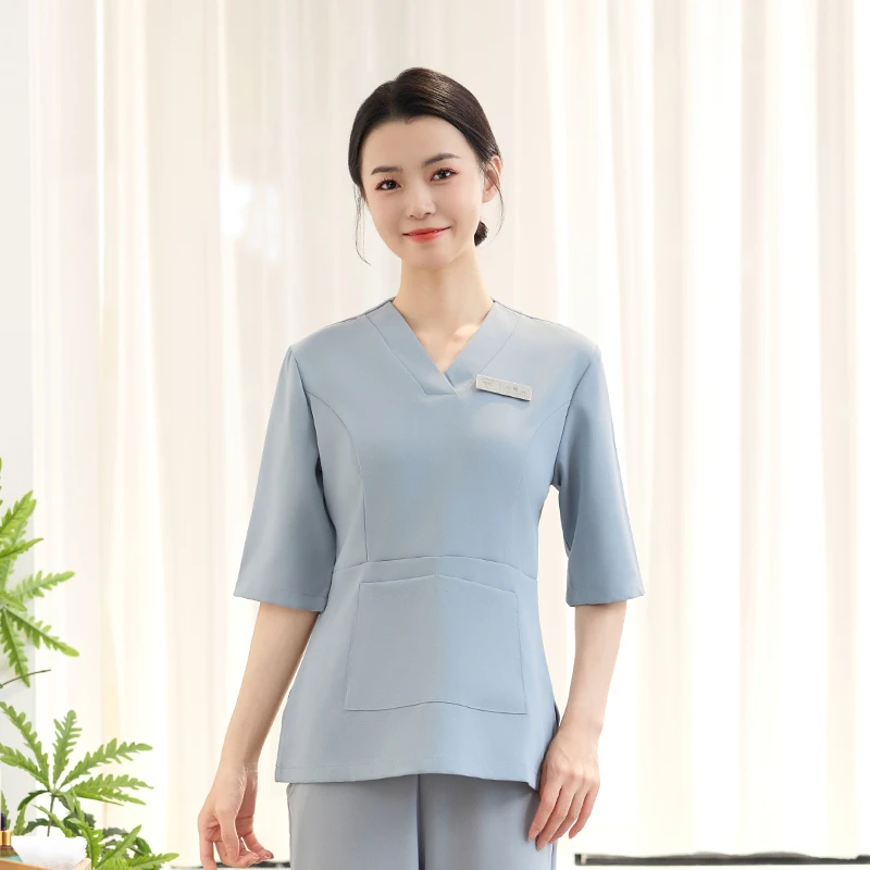 美容院美容师工作服高端皮肤管理养生馆spa养生会所技师气质套装