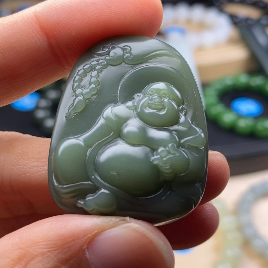 和田玉（青玉）颈饰未镶嵌祎*