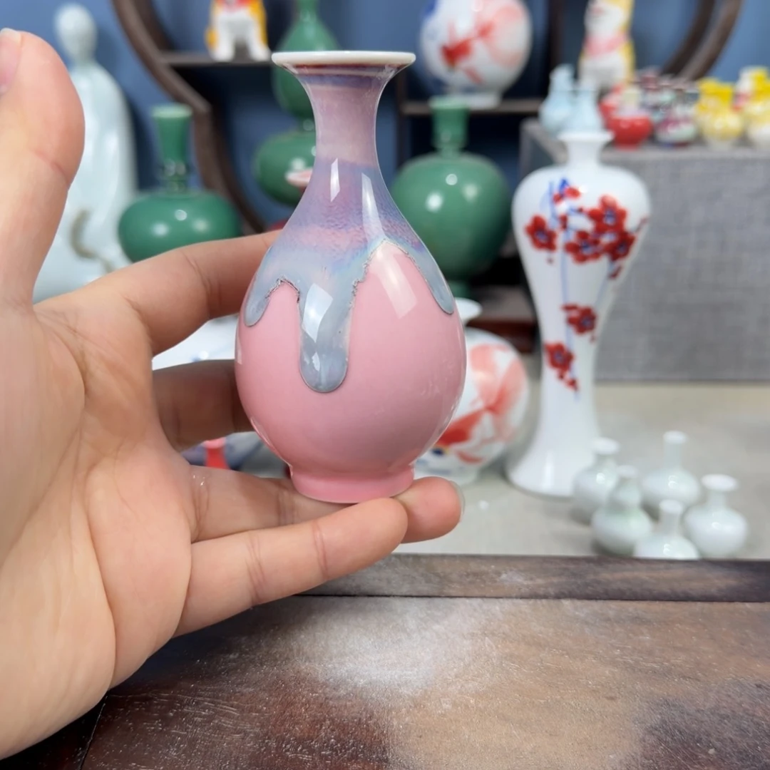 陶瓷手工小花器摆件