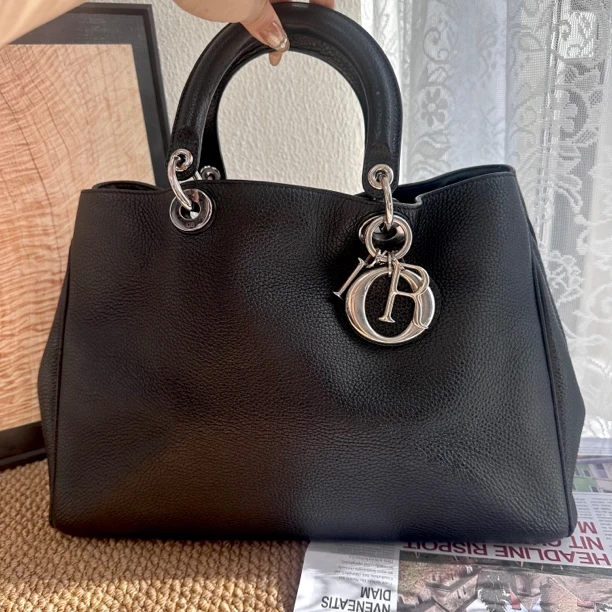 95新 DIOR/迪奥 XM/清冷VIP 手提高级荔枝纹手提包/WJ09901030改