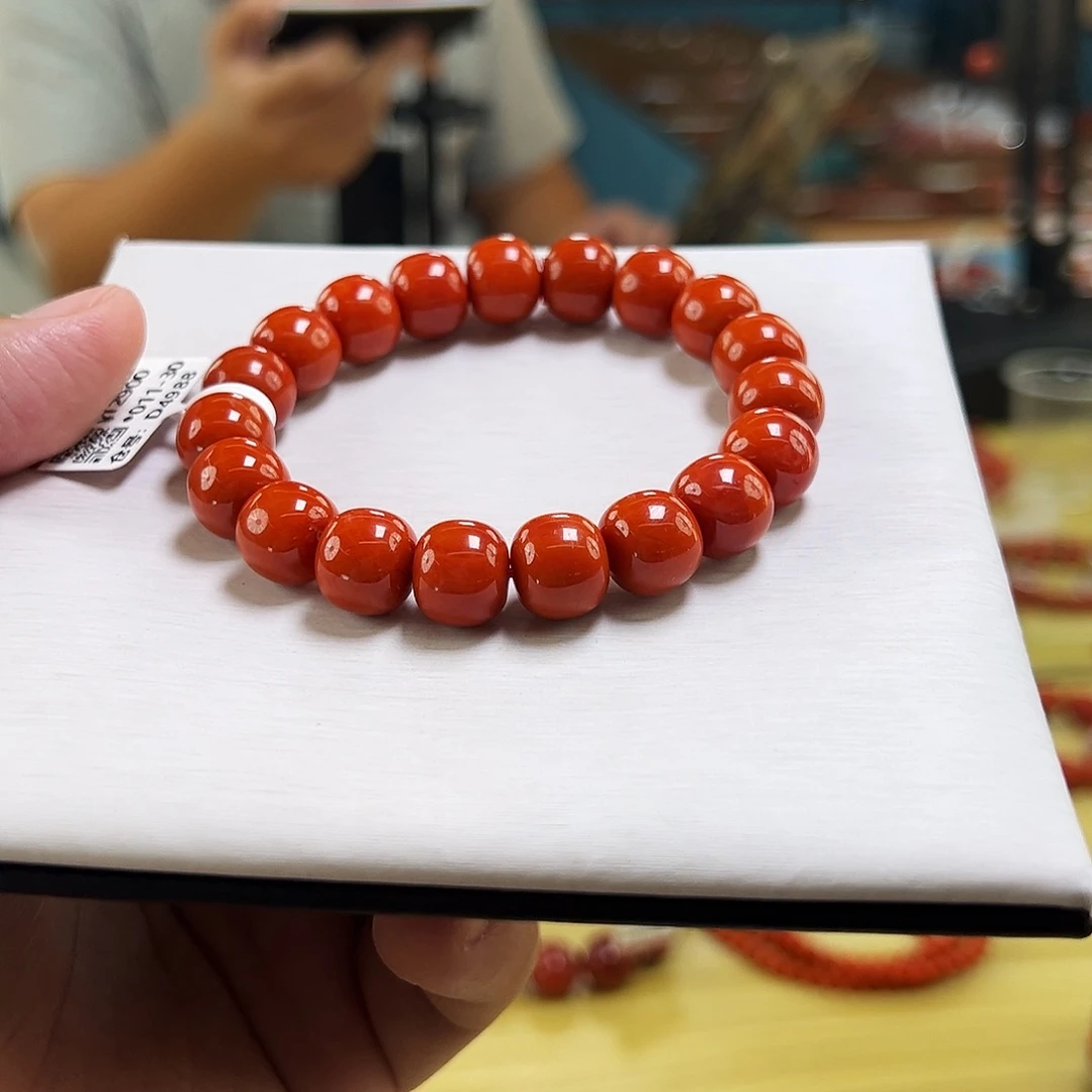 南红玛瑙未镶嵌手链