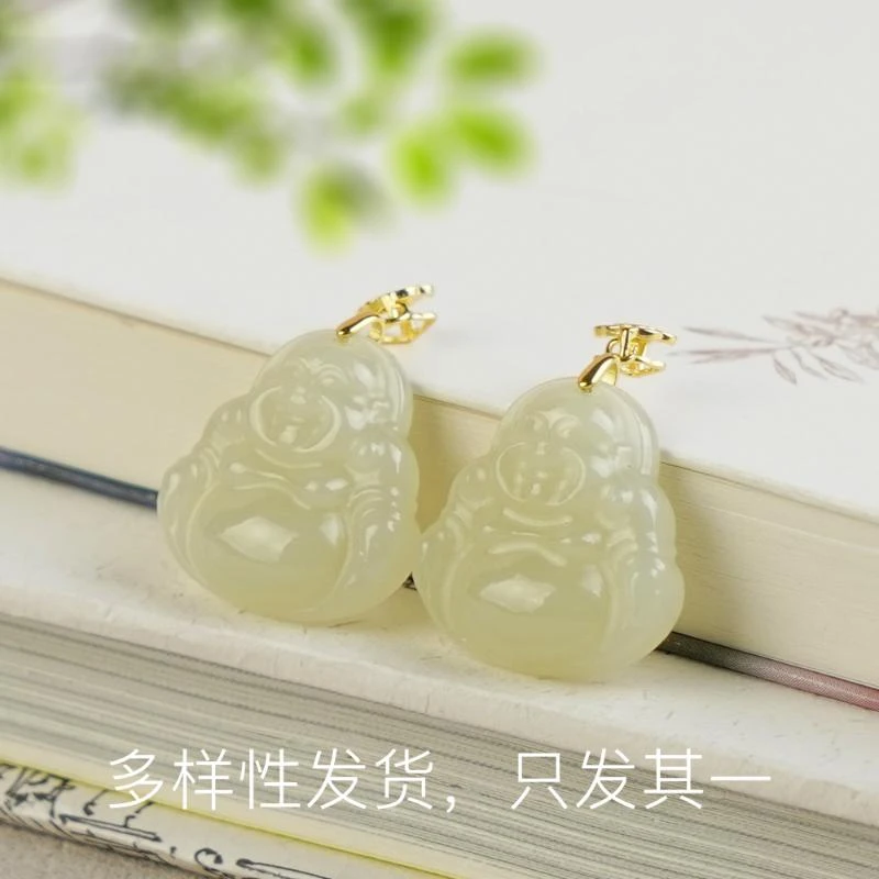 【香掌柜】和田玉黄口佛公吊坠（多样性发货，发一件）