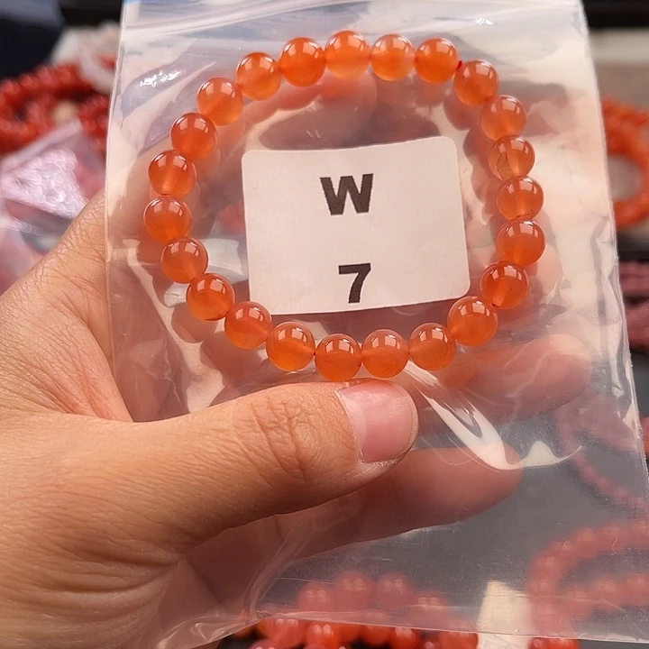 南红玛瑙未镶嵌多样性发货默认微瑕称重8mm