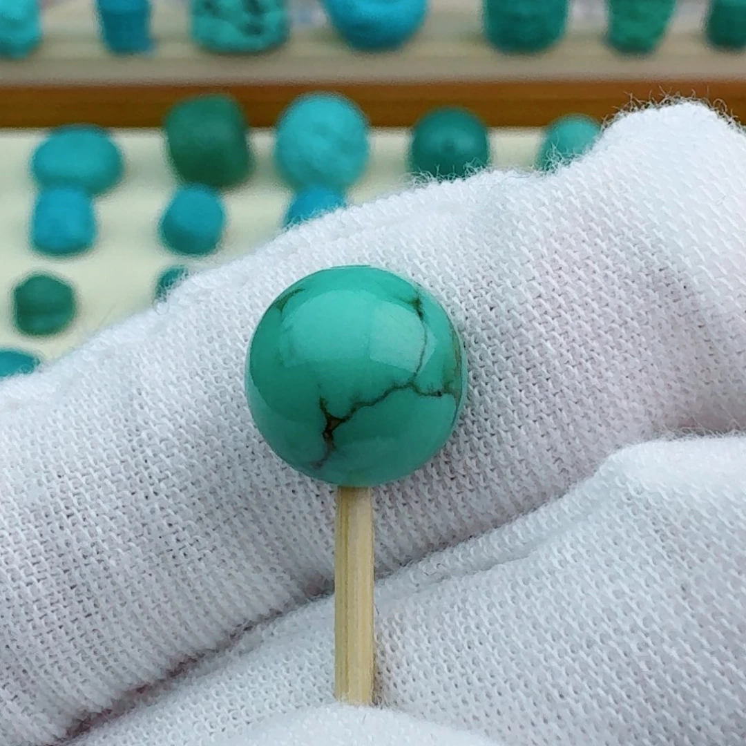 绿松石圆珠9.7未镶嵌