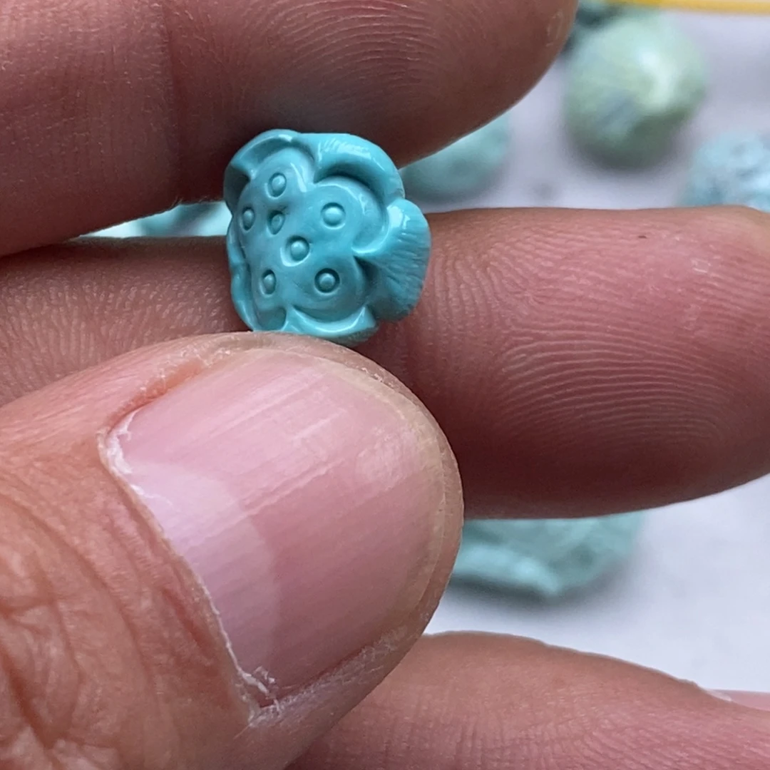 绿松石未镶嵌珠宝半成品