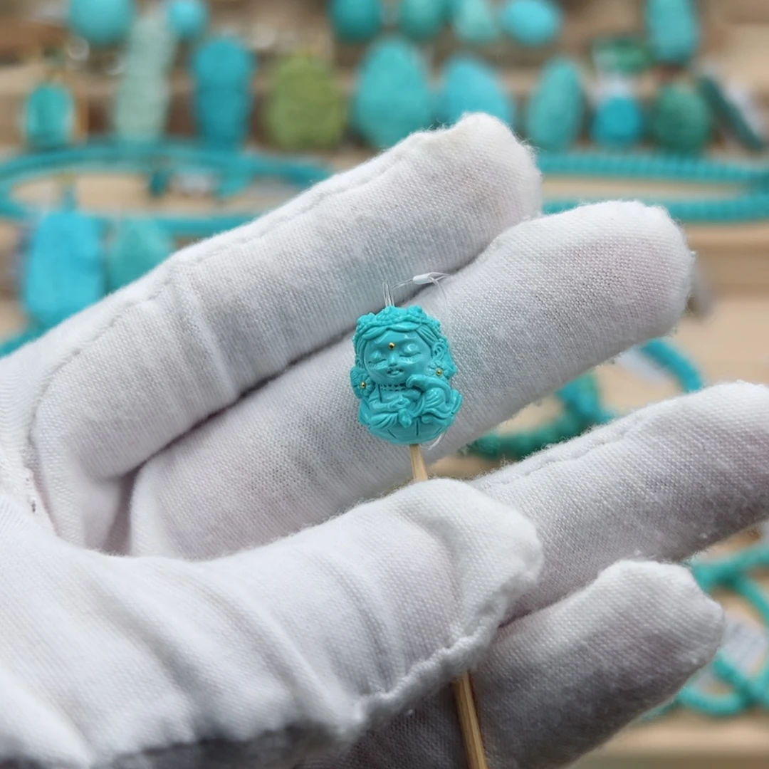 未镶嵌绿松石珠宝奇石