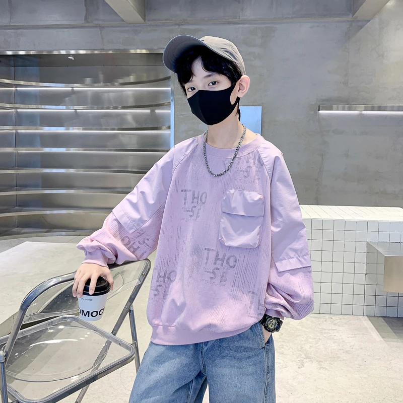 男童卫衣春秋款2025新款儿童秋装上衣打底衫中大童痞帅男孩洋气潮